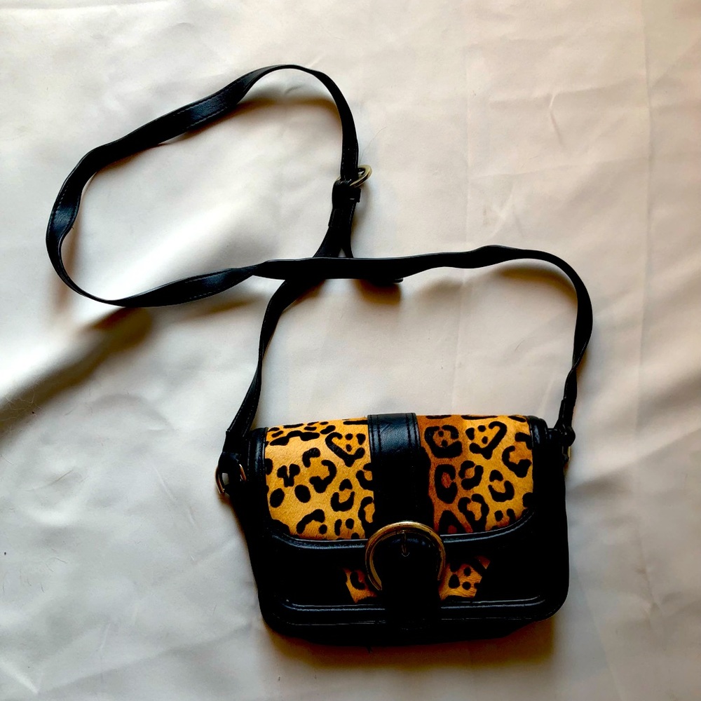 Topshop Leopard Crossbody Bag